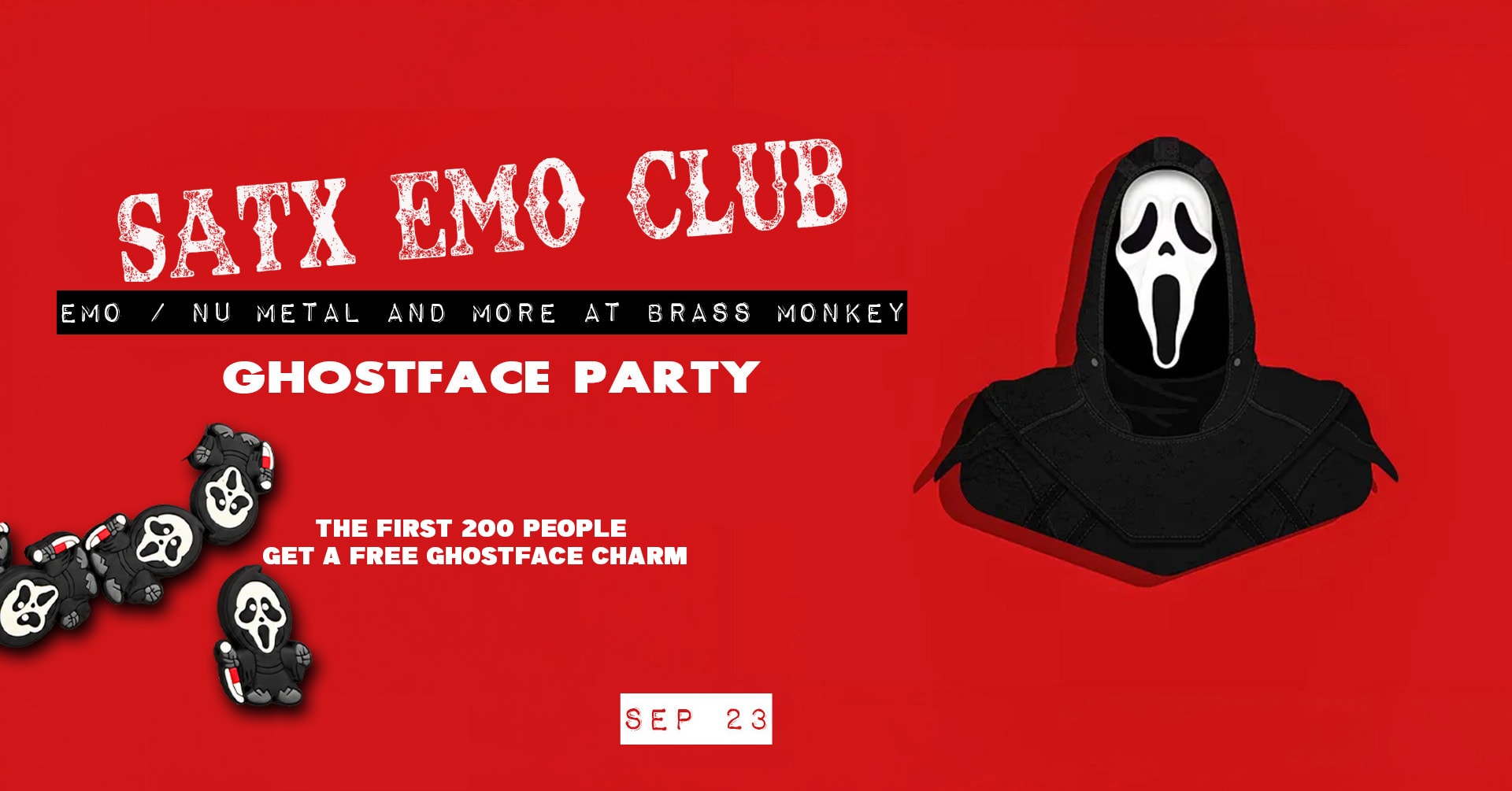 SATX EMO CLUB: EMO / NU METAL NIGHT — GHOSTFACE PARTY